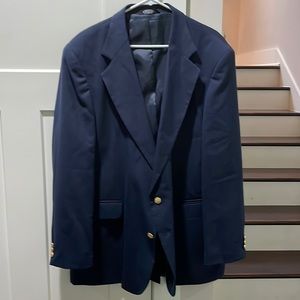 Haggar Navy Sport Coat size 44L